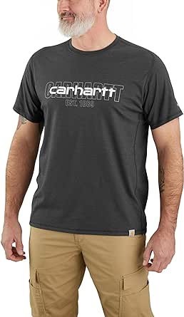 Carhartt Men's Force Relaxed Fit Midweight Short-Sleeve Logo Graphic T-Shirt