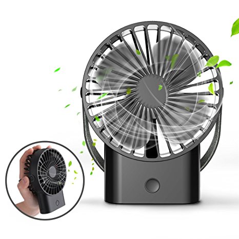 Mini Portabel Fan-Super Quiet, Up to 10 Hours, Handheld Fan, Desk Desktop Table Cooling Fan with USB Rechargeable Electric Fan for Car Office Room Outdoor Household Traveling