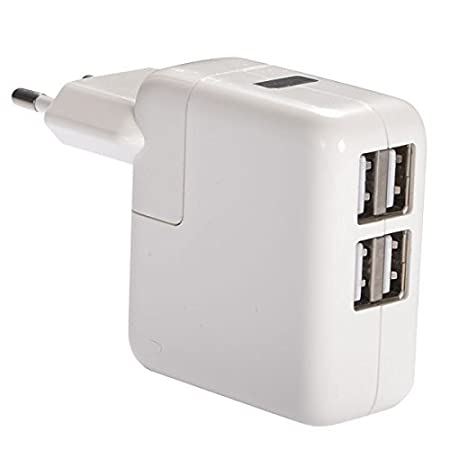 Qawachh 4 in1 Multiport USB Fast Charger 2.1 Ampere with USB Cable
