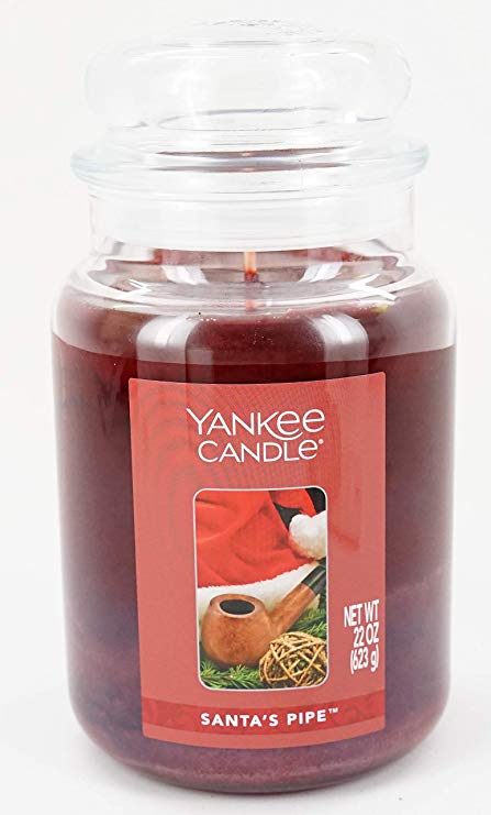 Yankee Candle Large 22-oz Jar Candle 2018 Santa's Pipe