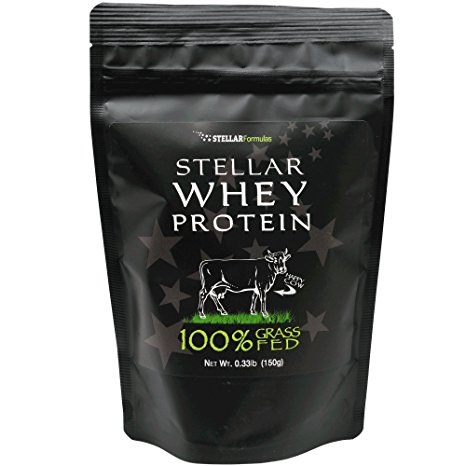 Whey Protein from 100% GRASS FED Cows Milk, Undenatured, Unflavored, Non GMO, No Gluten, No Soy, No Fillers, Made in USA