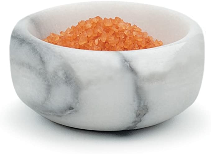 Herb and Salt Bowl - White Marble - 1 Pack