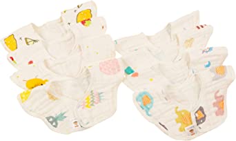 ALVABABY Bandana Drool Bibs Teething Feeding Super Absorbent 100% Cotton Bibs Unisex For Newborn Infant Toddler