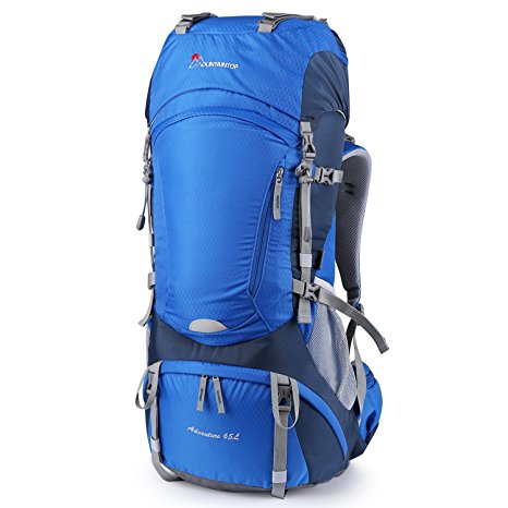 Mountaintop 65L Internal Frame Backpack Hiking Backpack with Rain Cover-5822III