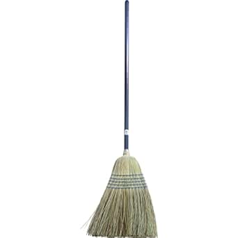 Genuine Joe GJO12002EA Lightweight Corn/Fiber Maids Broom, Natural (Pack of 12)