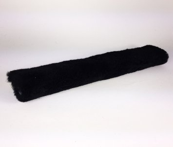 Dr. Sheepskin - Natural Sheepskin Seat Belt Strap Cover (Shoulder Strap) (1pc - Black)