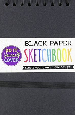 OOLY, DIY Cover Sketchbook - Small Black Paper 5"x 7.5" (118-102)