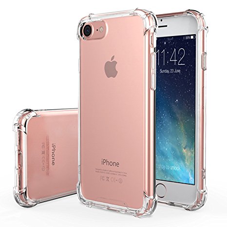 iPhone 6 Case, DN-Alive, iPhone 6s Case [4.7 Inch] [Shock Absorption] [Clear Hard Back] [Hybrid Case] [Slim Fit Case] [Full Body Case] [Gel Case] [Transparent Case] [Compatible With iPhone 6 Screen Protector] [Protective Case] for iPhone 6s / iPhone 6