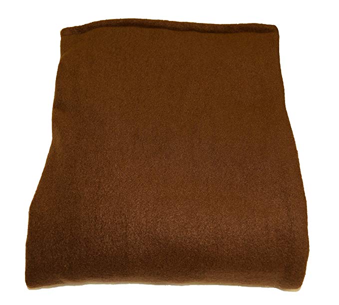 Melissa's Weighted Blankets Made in The USA (20lbs Adult Size) Brown 10 Varieties of Fleece and Flannel Combinations Available in 27 Different Size and Weight Options Large 72" x42''