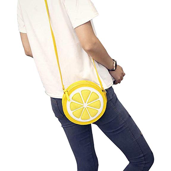 Siniao® New Fashion Female Personality Round Lemon Shoulder Bag