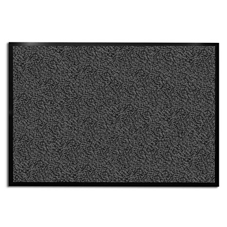 casa pura Carpet Entrance Mat, Gray (Mottled) 24" x 36" | Absorbent, Non-slip, Indoor/Outdoor (Multiple Sizes)