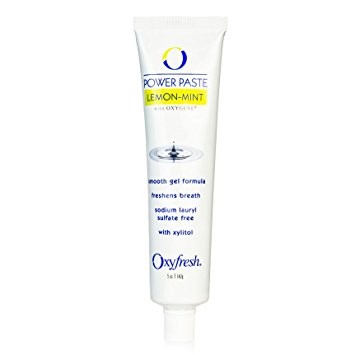 Oxyfresh Lemon Mint Toothpaste: For Long-Lasting Fresh Breath & Healthy Gums. Dentist recommended. Patented with Zinc and Oxygene®. No Artificial Colors, Low-Abrasion.