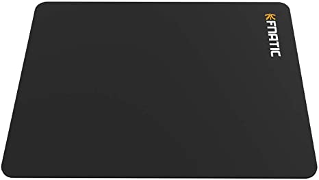 Fnatic Focus 2 Gaming Esports Mouse Mat (Size M - 14.9"x11.4"x0.11") Water-Resistant with Non-Slip Rubber Base, Smooth Cloth Surface for Computer, PC, Laptop, Medium - Black