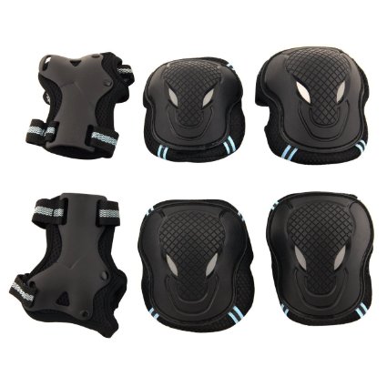 YIMAN™Safety Protective Gear S,M,L Size Keen,Elbow,Wrist 6pcs Set Protective Pads