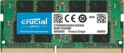 Crucial Basics 8GB DDR4 1.2v 2666Mhz CL19 SODIMM RAM Memory Module for Laptops and Notebooks