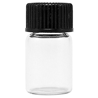 Glass Vials, 1/2 Dram, Pack of 12