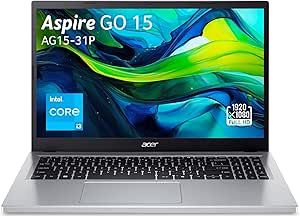 Acer Aspire Go 15 AG15-31P-342L, Ordinateur Portable 15,6'' Full HD LCD, PC Portable (Intel Core i3-N305, RAM 8 Go, SSD 512 Go, Intel UHD Graphics, Windows 11), Laptop Gris, Clavier AZERTY (Français)