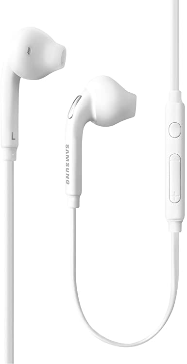 Samsung 3.5mm Earbud Stereo Quality Headphones for Galaxy S6 / S6 Edge EO-EG920LW - Comes with Extra EAL Gels!