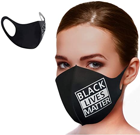 3 Pack Black Lives Matter Masks Reusable Cloth Dust Cover Face Shield Washable Fashion Protection