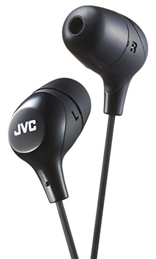 JVC Marshmallow with Memory Foam Earbuds Earphones - Black