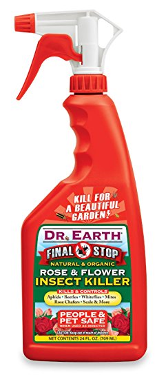 Dr. Earth 8008 Ready to Use Rose and Flower Insect Killer, 24-Ounce