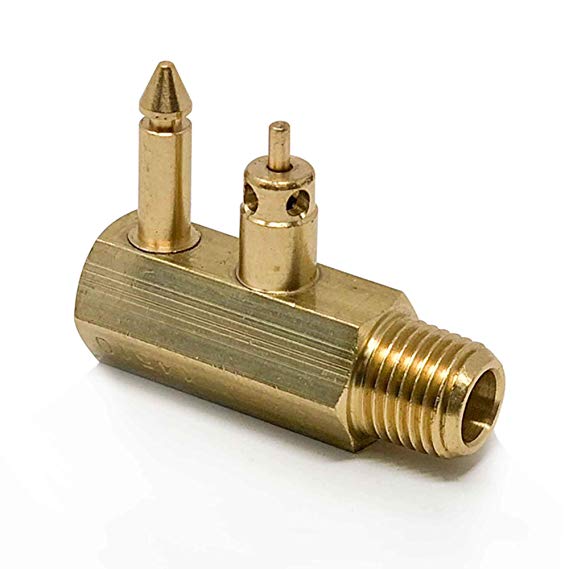 Five Oceans Brass 1/4” NPT Male Fuel Line Connector 2-Prong, Yamaha/Mercury Up to 1998 FO-2887