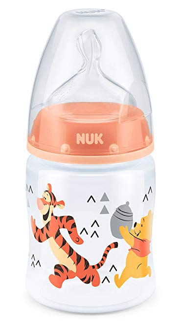 NUK First Choice  Winnie The Pooh 150ml Bottle with Silicone Teat (0-6m, design may vary)