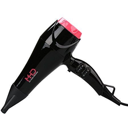 Professional Blow Dryer 1800 W Negative Ionic Hair Dryer with 2 Speed and 3 Heat