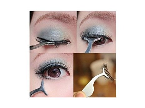 False Eyelash Extension Stainless Auxiliary Clip Tweezers Nipper Beauty Tool Newest