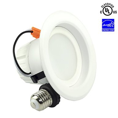 SGL 4-Inch Dimmable LED Recessed Lighting 9W 65W Replacement 5000K Daylight White 820 Lumens 120V E26
