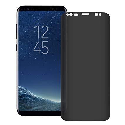 Super Protection Galaxy S9 Plus Privacy Screen Protector, [3D Curved] [Case Friendly] [Anti-Scratch] 9H Hardness Tempered Glass Film Protector,for Samsung Galaxy S9 Plus / S9  (6.2") Transparent