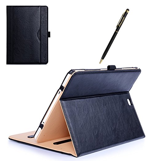 ProCase Samsung Galaxy Tab S2 9.7 Case - Leather Stand Folio Case Cover for Galaxy Tab S2 Tablet (9.7 inch, SM-T810 T815 T813) -Black
