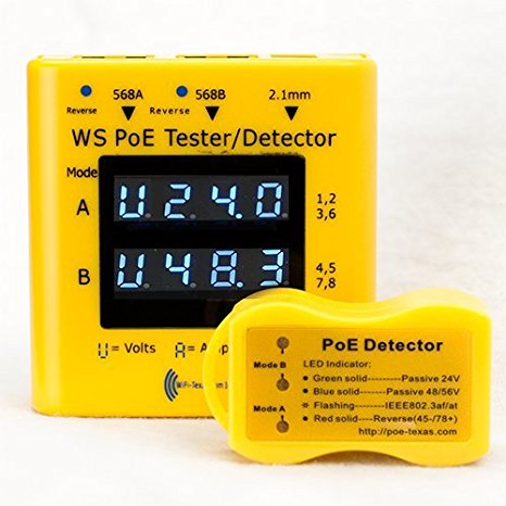 WS-PoE-Tester Inline PoE Voltage and Current Tester (PoE Tester and Detector Kit)