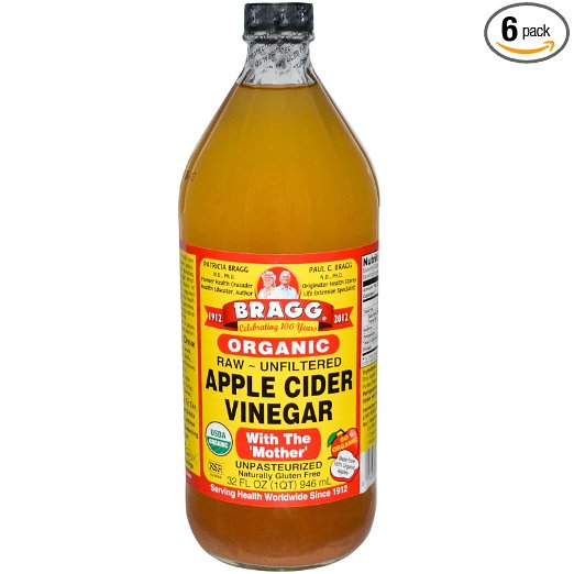 Bragg Organic Raw Apple Cider Vinegar, 32 Ounce - 6 Pack