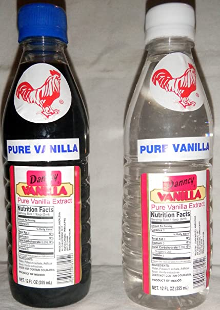 2 X Danncy Mixed Pure Mexican Vanilla Extract From Mexico 12oz Each 2 Plastic Bottle Lot Sealed