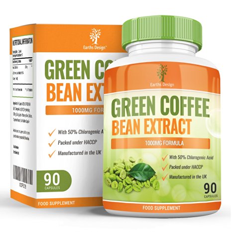 Green Coffee Bean Extract, 2000mg Per Daily Serving is the Highest Strength Available on Amazon, Premium Fat Burner and Weight Loss Supplement to Lose Weight and Burn Fat Fast- 90 Capsules