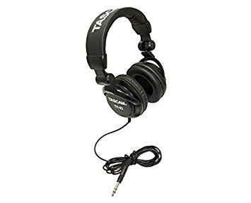 Tascam TH-02 Closed Back Studio Headphones (Black)