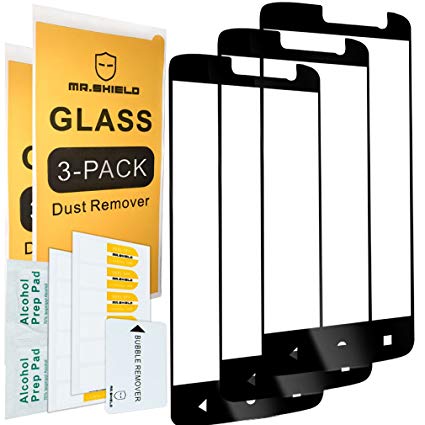 [3-Pack]-Mr.Shield for ZTE Blade Spark [Japan Tempered Glass] [9H Hardness] [Full Cover] Screen Protector with Lifetime Replacement
