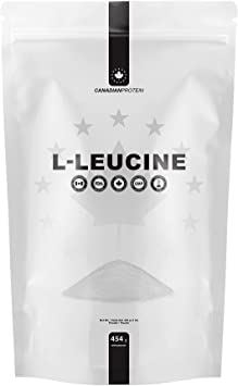 Canadian Protein L-Leucine Essential Amino Acid Supplement Powder | 454g of Builds Muscle, Increases Energy, Weight Management Post Workout Shake with 1500mg of L-Leucine Per Serving