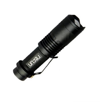 Tactical Flashlight, Refun SK98 900 Lumemns CREE XML T6 LED Flashlight, Outdoor Water Resistant Handheld Flashlight or Torch with Adjustable Focus and 5 Modes (2pcs Rechargeable 18650 Battery and Charger Included)