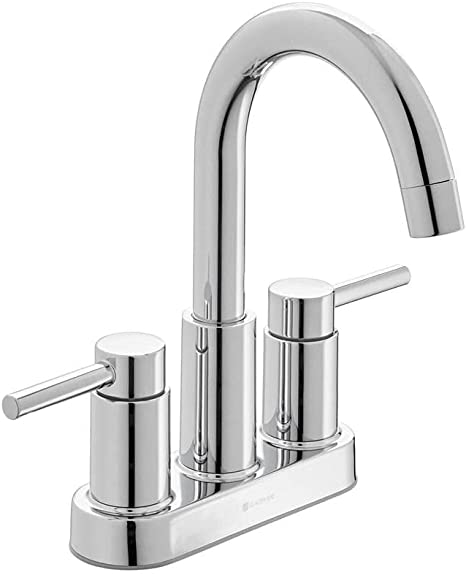 Glacier Bay Dorind 4 in. Centerset 2-Handle High-Arc Bathroom Faucet in Chrome HD67110W-6001