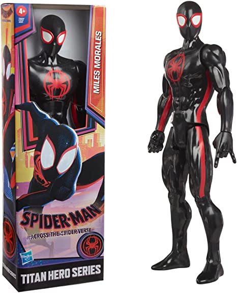 Spider-Man Marvel Miles Morales Toy, 12-Inch-Scale Across The Spider-Verse Action Figure, Marvel Toys for Kids Ages 4 and Up