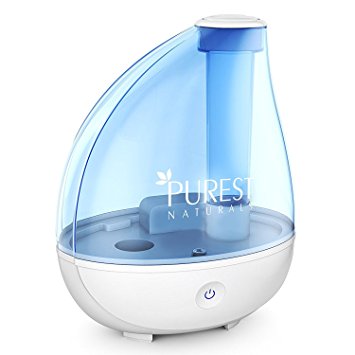 Purest Naturals Cool Mist Humidifier Diffuser Humidifiers Essential Oil Aroma Air Purifier with Whisper-quiet Operation, Automatic Shut-off & Night Light Function- 4 Gallon Capacity - Runs For 16  Hrs