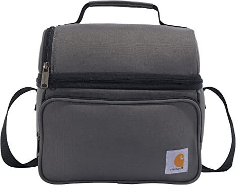 Carhartt Deluxe Dual Compartment Insulated Lunch Cooler Bag, Grey