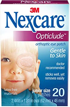 Nexcare Opticlude Orthopic Eye Patches, Junior Size - 20 count