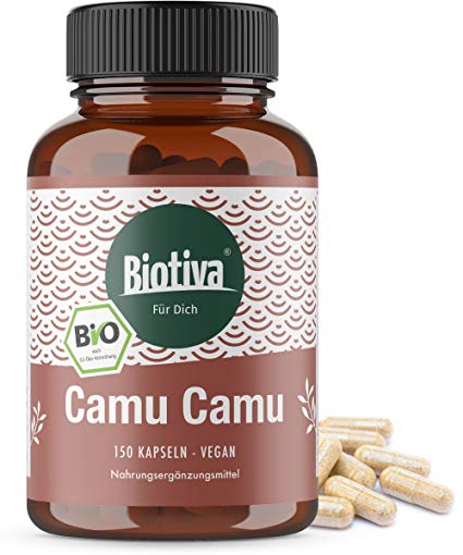 Camu Camu Organic 150 Capsules 700mg per Capsule -Natural Vitamin C Champion -Wild Collection -Guaranteed Without Additives -Bottled and Controlled in Germany (DE ECO-005) -100% Vegan