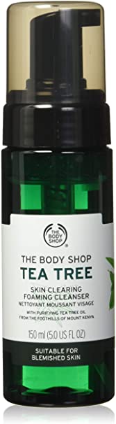 The Body Shop Tea Tree Skin Clearing Foaming Cleanser, 5.0-Fluid Ounce