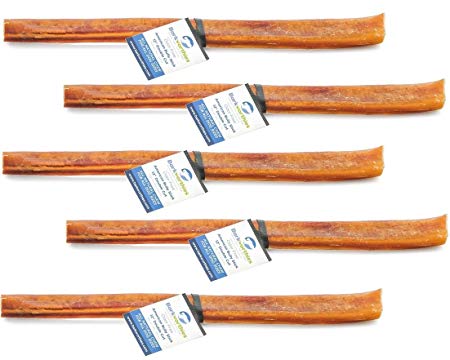 Barkworthies Bully Stick - Odor Free - 12" Double Cut (5 Pack)
