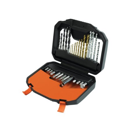 Black   Decker A7183 Titanium Drilling and Screwdriver Bit Accessory Set (30 Pieces)