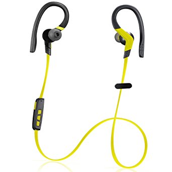 TONESOUL Wireless Sports In-ear Stereo Headsets Sweat-proof Earbuds-Yellow